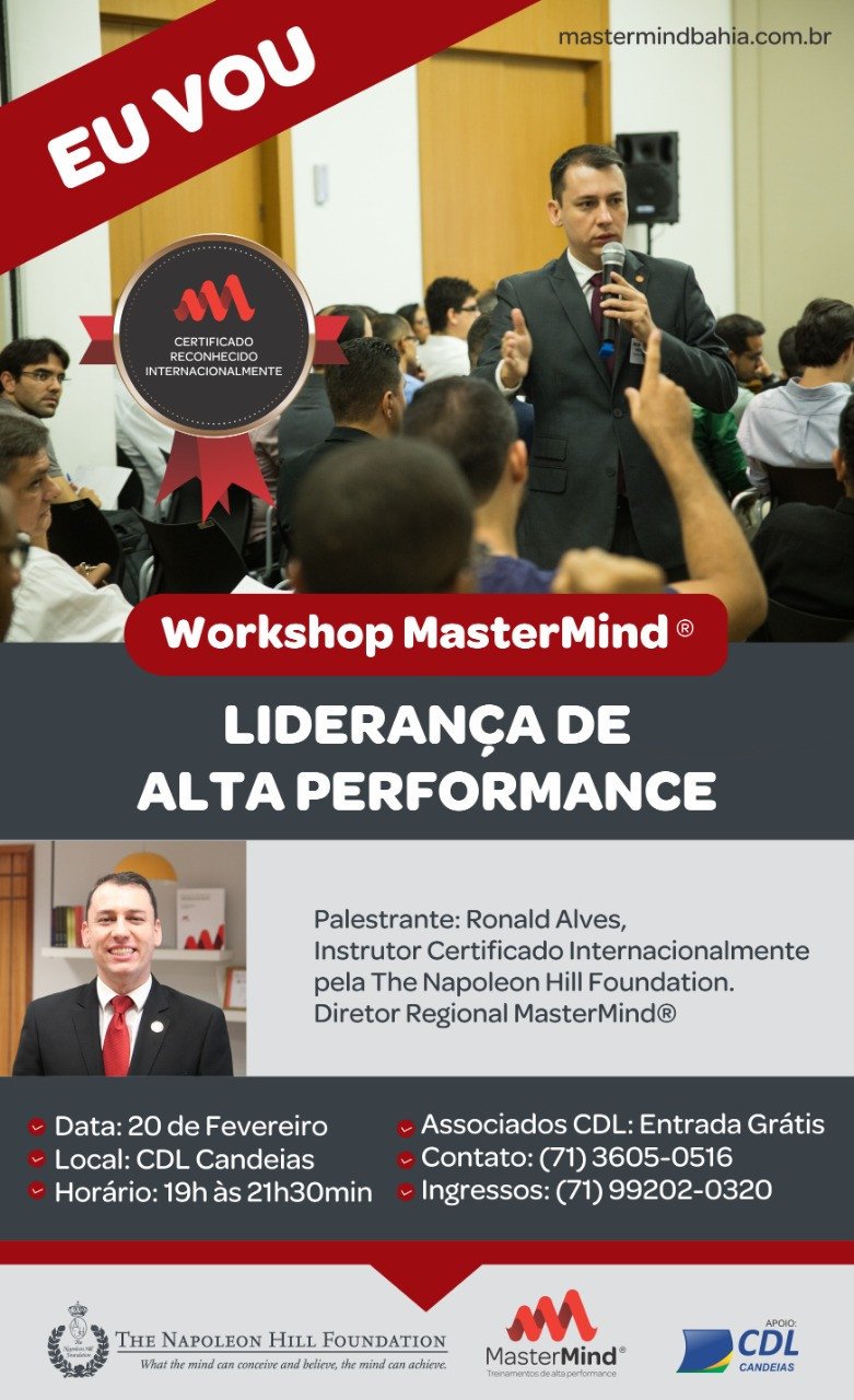 CDL recebe nesta quarta (20) Workshop sobre Liderança de Alta Performance