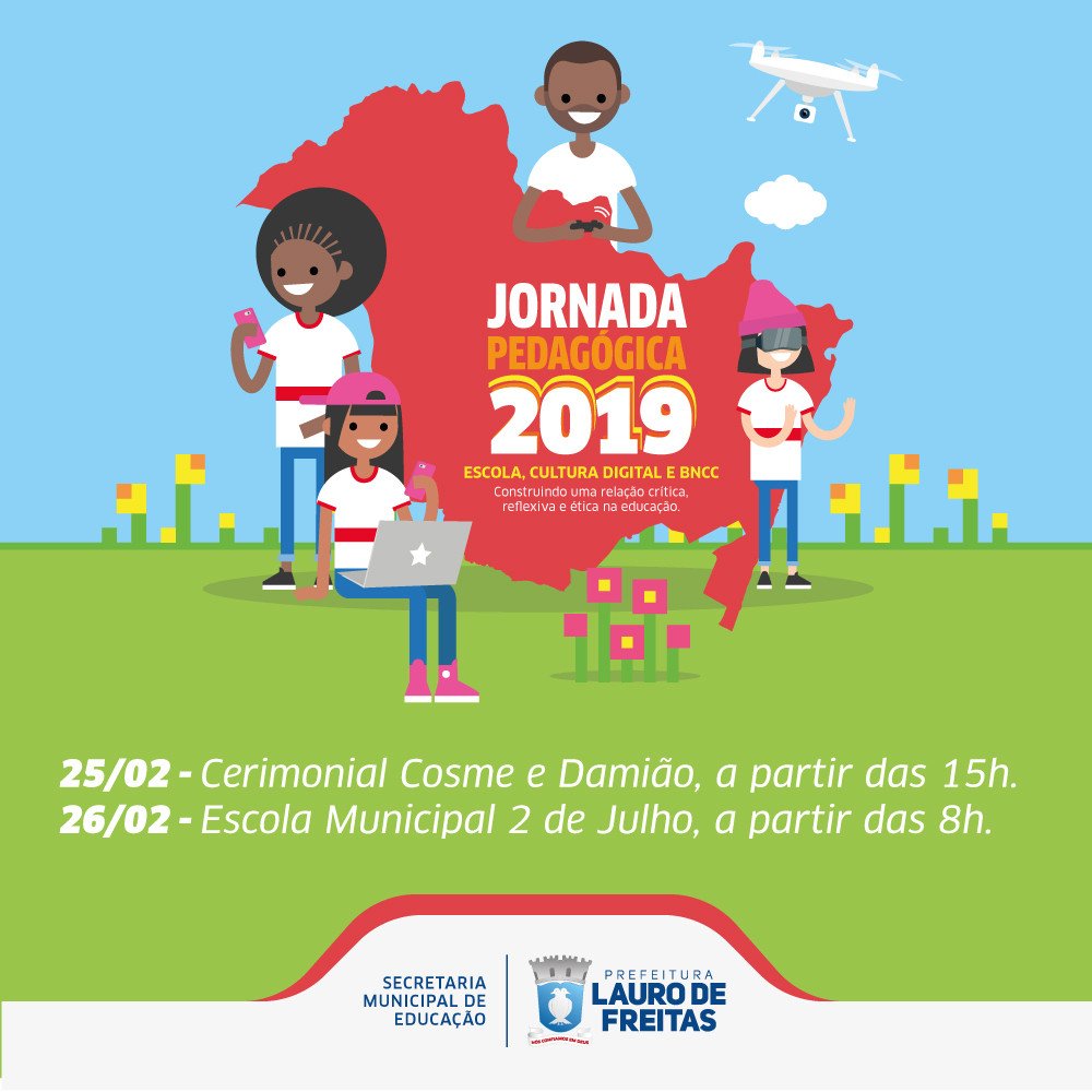 Lauro de Freitas: Professores debatem desafios da educação em Jornada Pedagógica nos dias 25 e 26