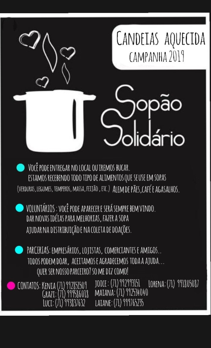 Candeias: Grupo de amigas realizam campanha do agasalho e sopa solidária para ajudar o próximo