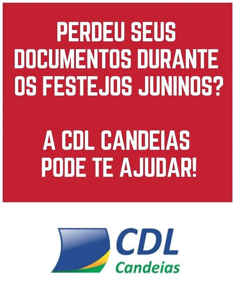 Candeias: CDL oferece serviço gratuito para quem perdeu documentos