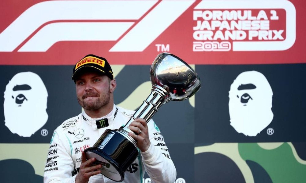 Bottas vence GP do Japão e garante novo título de construtores para a Mercedes