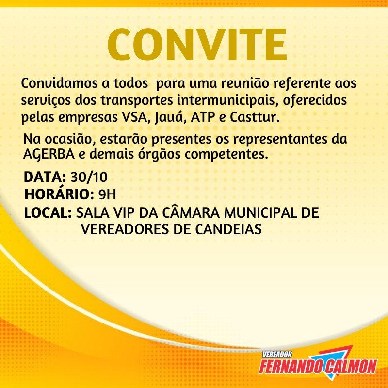 Candeias: Vereador realiza hoje (30) reunião para debater situação dos transportes intermunicipais