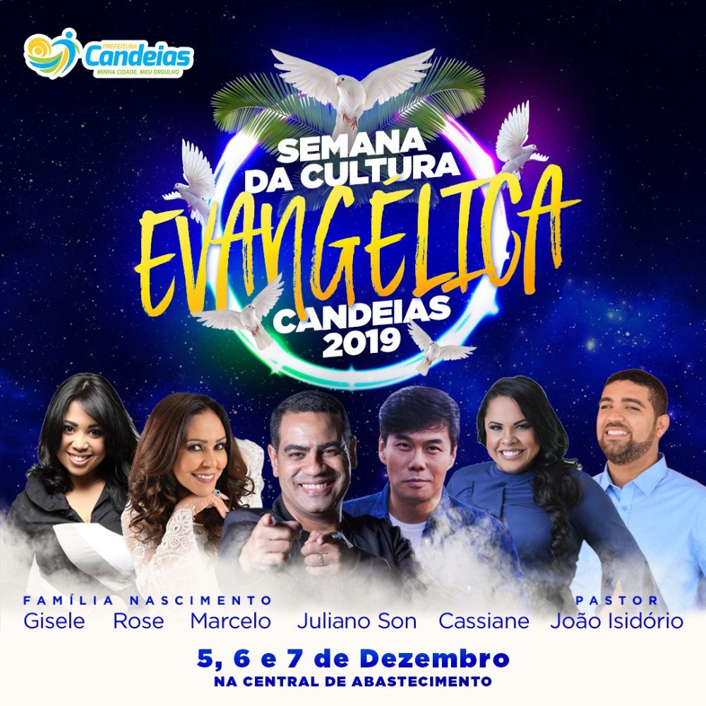 Prefeitura de Candeias divulga atrações da Semana Evangélica