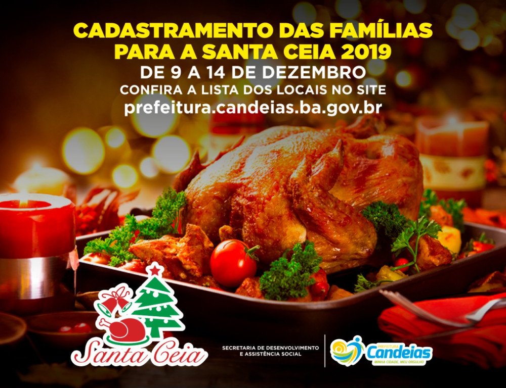 Candeias: Vai ate dia 14 de dezembro o cadastramento da Santa Ceia