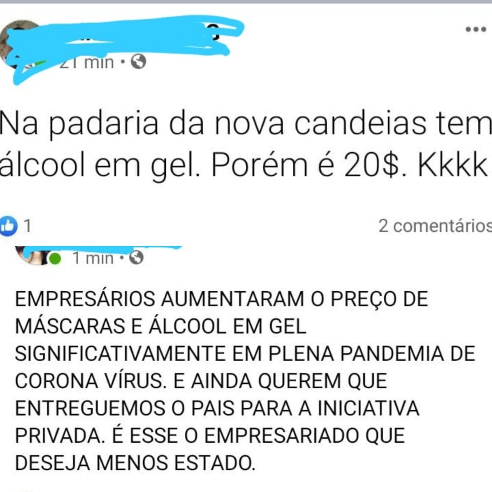Candeias: Preço do álcool em gel gera revolta nas redes sociais!