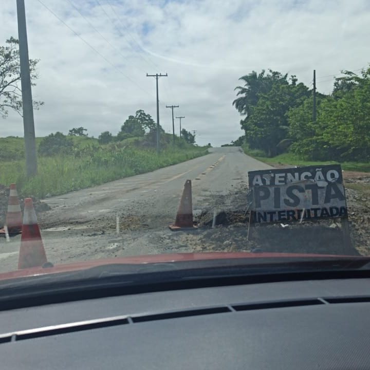 São Sebastião do Passé tem pista sentido Candeias interditada