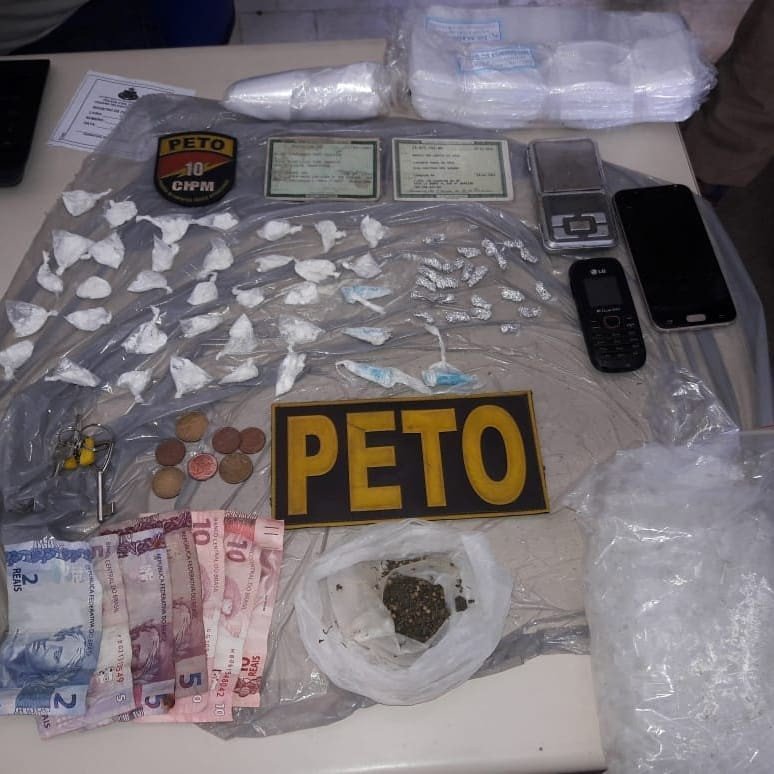 Candeias: Homem é preso com drogas no bairro do Santo Antonio