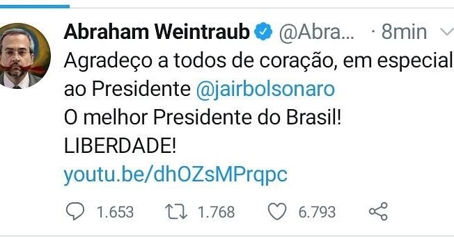 Weintraub deixa o ministério da Educação