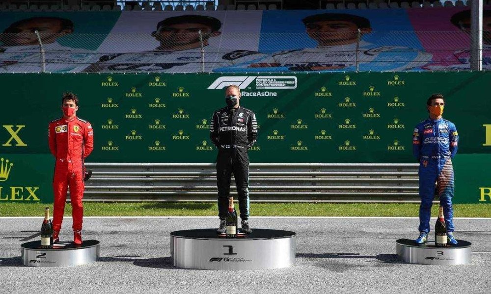 Valtteri Bottas vence o GP da Áustria; Hamilton é punido e acaba em quarto