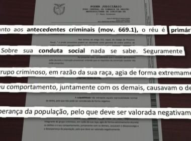 Juíza usa argumento racista ao condenar homem negro: 'Criminoso, em razão da raça'