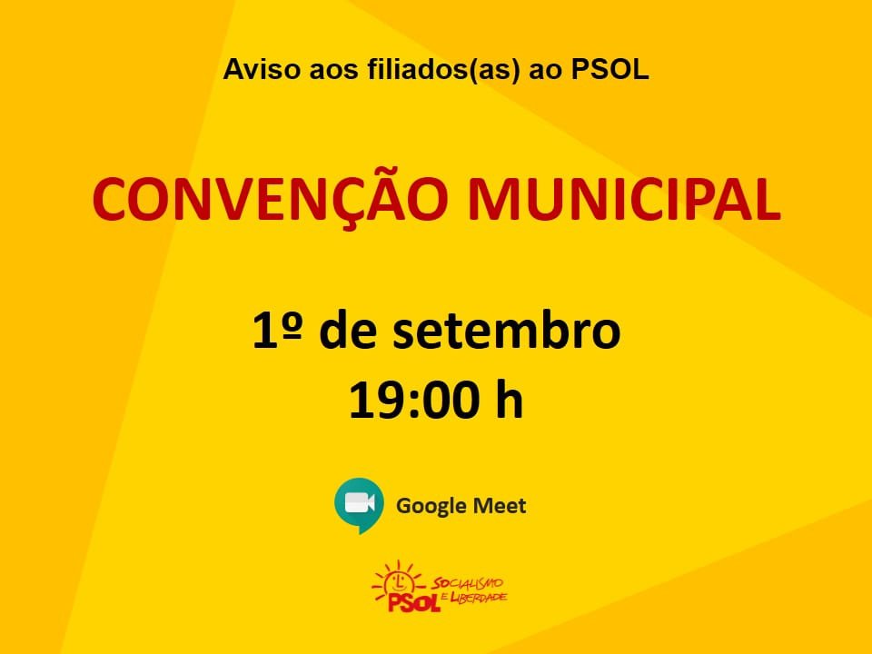 PSOL realiza hoje (01) Convenção Municipal em Candeias.