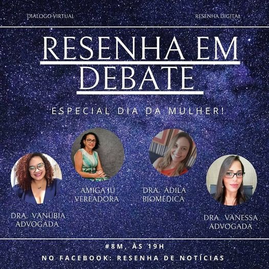 Resenha de noticias promove live em homenagem ao dia da mulher