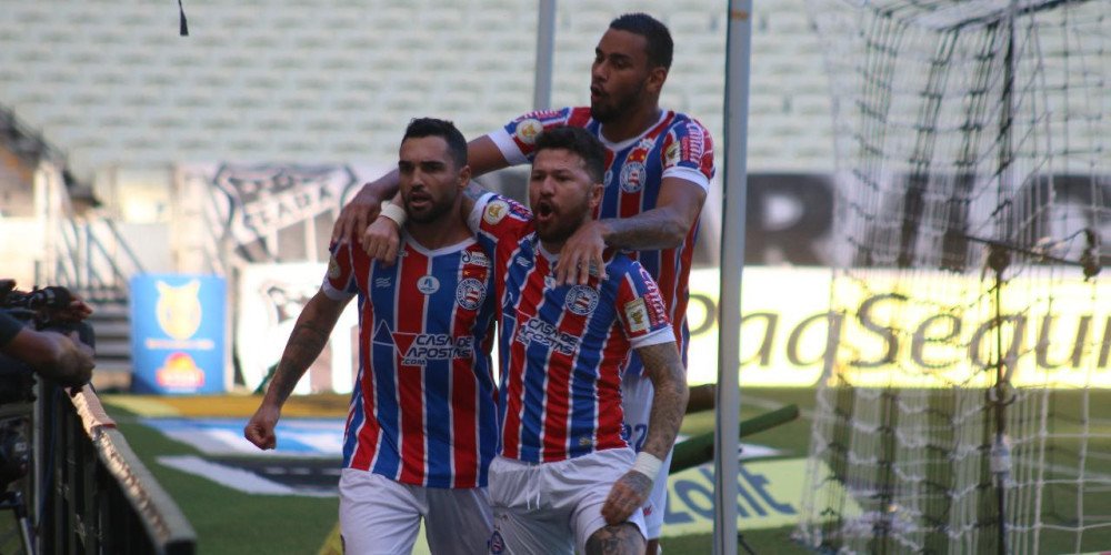 De virada, Bahia broca o Ceará por 2 a 1 no Castelão com dois gols de Gilberto