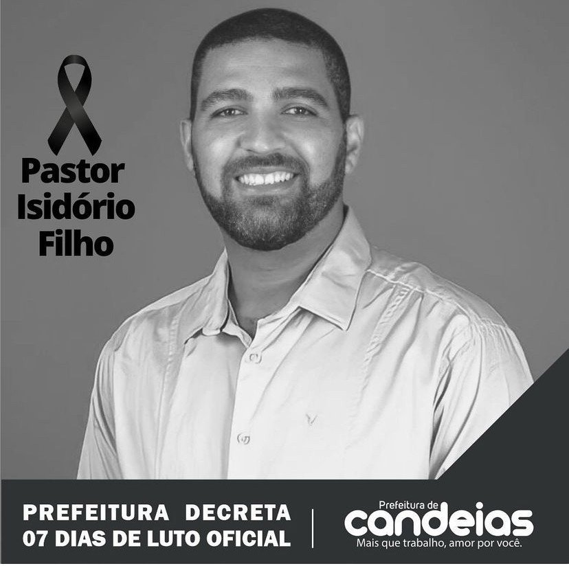 Prefeito de Candeias decreta luto oficial de sete dias por morte do deputado João Isidório