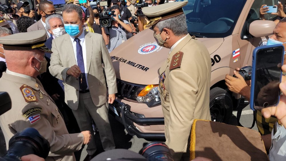 Cento e cinquenta motocicletas e 27 automóveis foram entregues às unidades operacionais e administrativas durante a celebração de aniversário, na VPB.