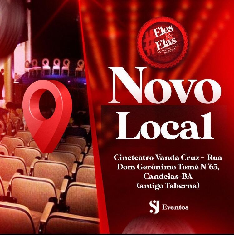 Evento Eles & Elas será no cineteatro Vanda Cruz, Centro de Candeias.