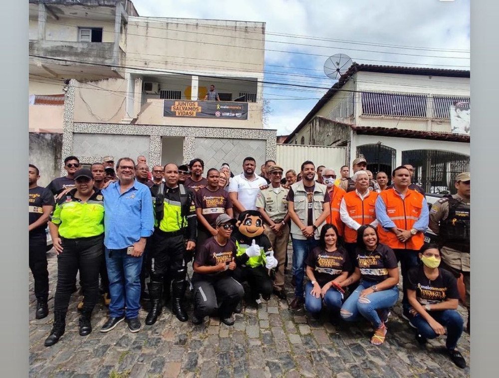 Prefeitura realiza campanha de conscientização no trânsito (Maio Amarelo), em Candeias