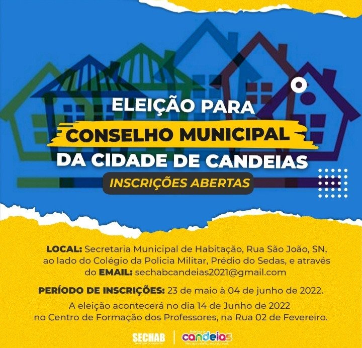 Candeias: Secretaria de Habitação realiza eleição do conselho da cidade