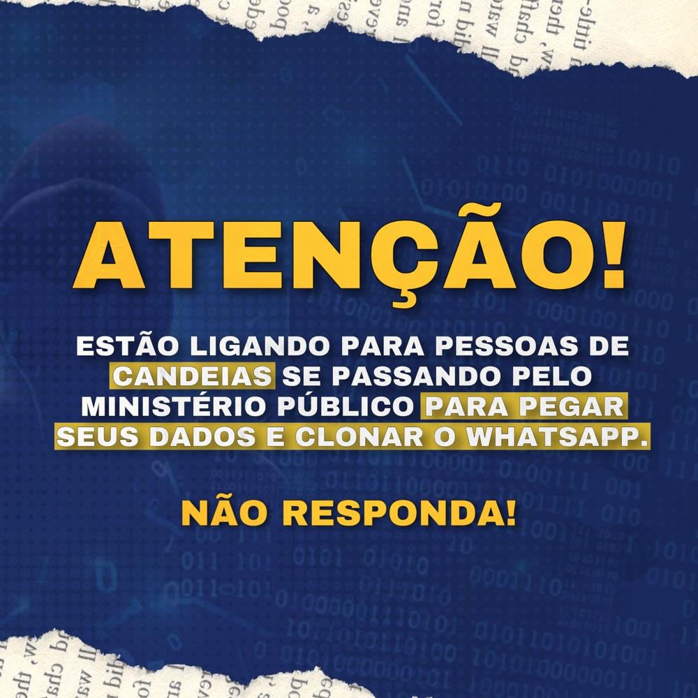 Candeias: MP alerta sobre aplicação de golpes usando nomes de membros do Ministério Público