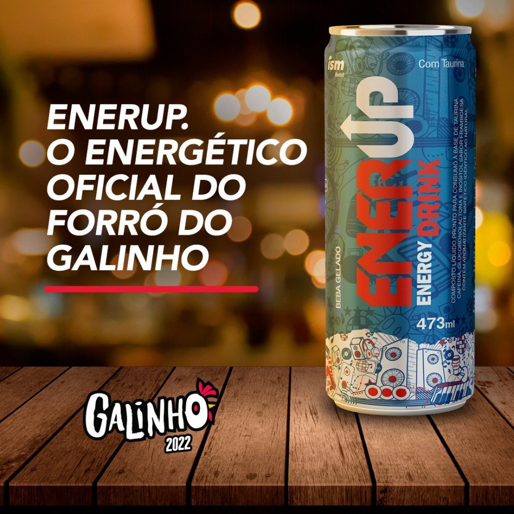EnerUp é o energético patrocinador do Galinho 2022