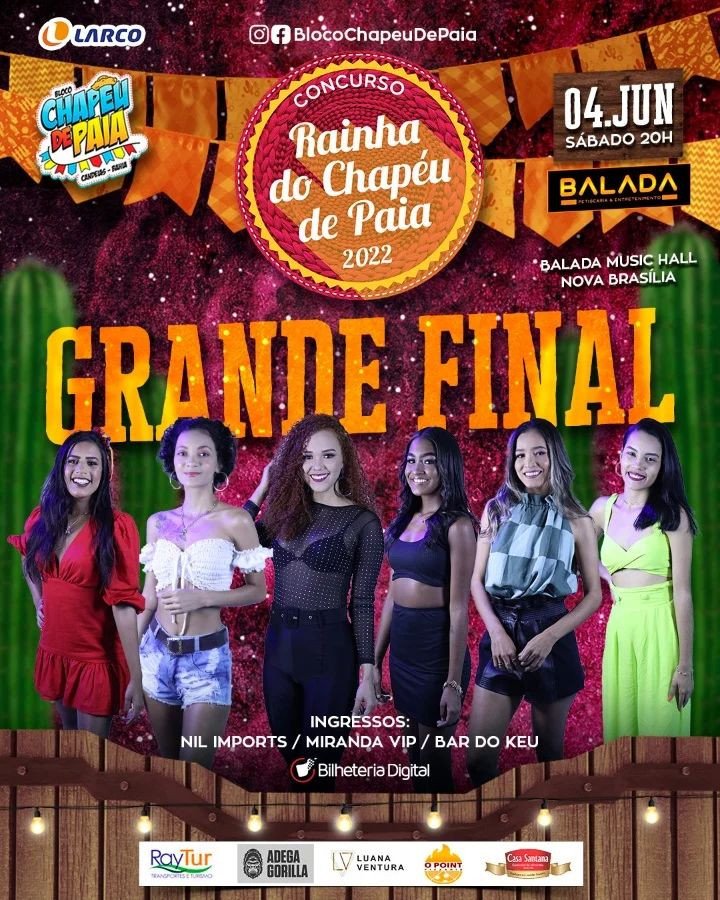 Final do Concurso Rainha do “Chapéu de Paia” agita Candeias neste sábado.
