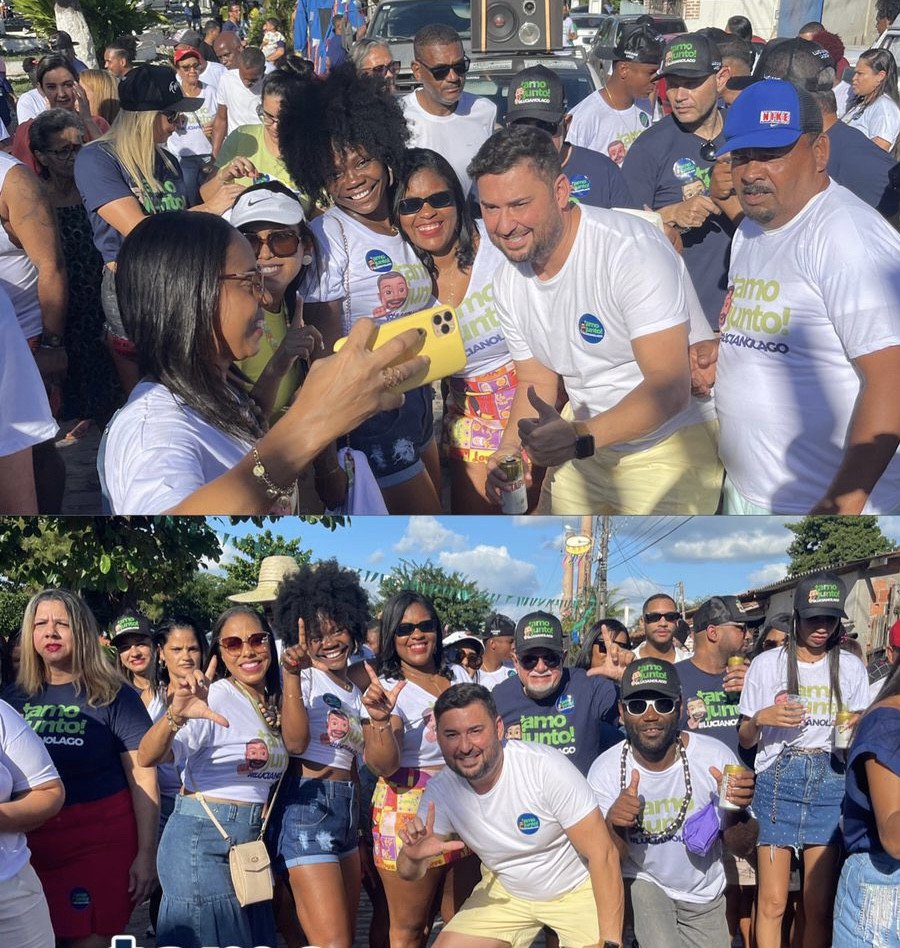 Em Maracangalha, Luciano Lago recebe o carinho e o entusiasmo da população