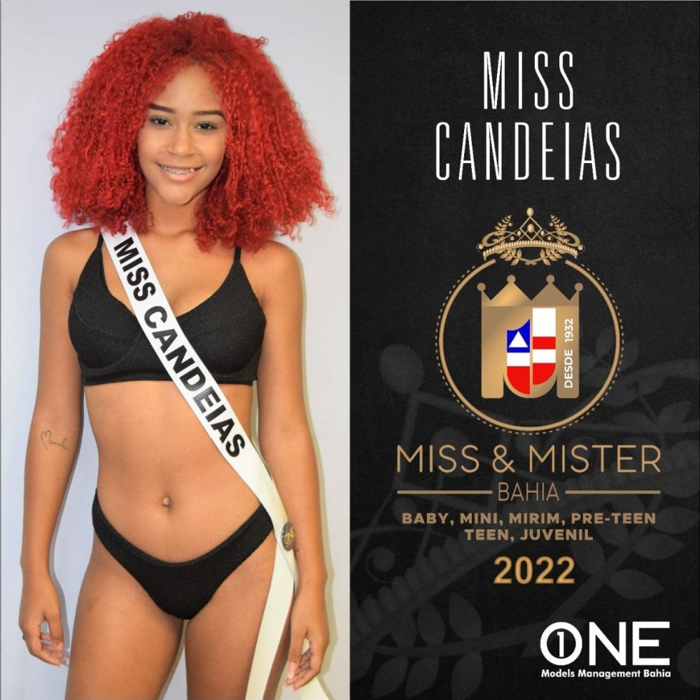 Concurso de Beleza: Ana Marise é a representante de Candeias na cetegoria Teen juvenil do MISS & Mister BAHIA 2022