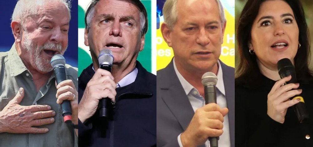 Ipec: Lula tem 46% das intenções; Bolsonaro 31%; Ciro 7% e Simone 4%; veja detalhes