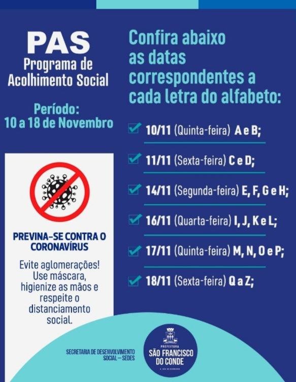 Mais um lote do PAS estará disponível em conta nesta quinta-feira (10)