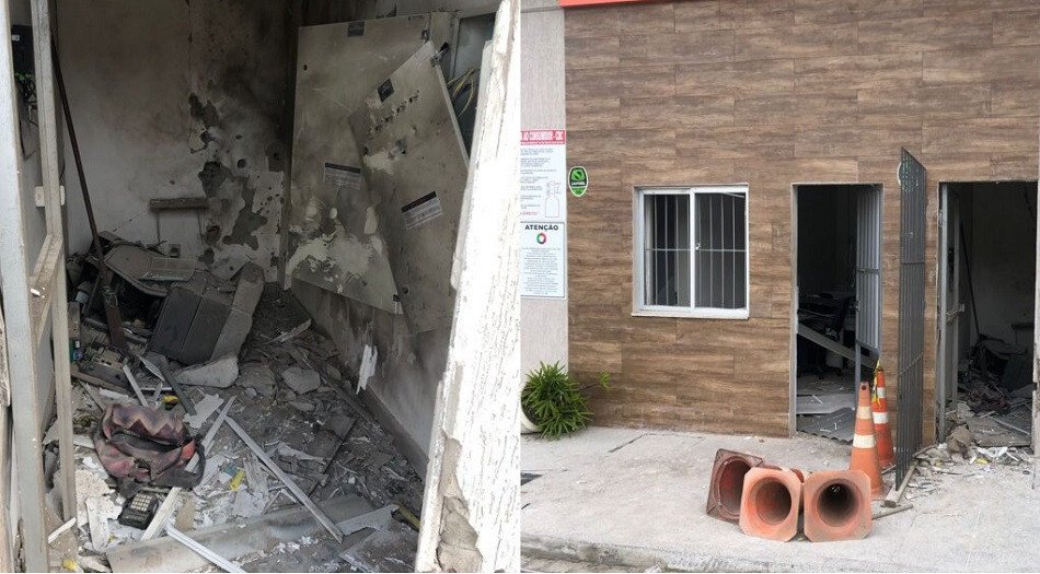 Sexteto explode cofre de posto de combustível na BR-324