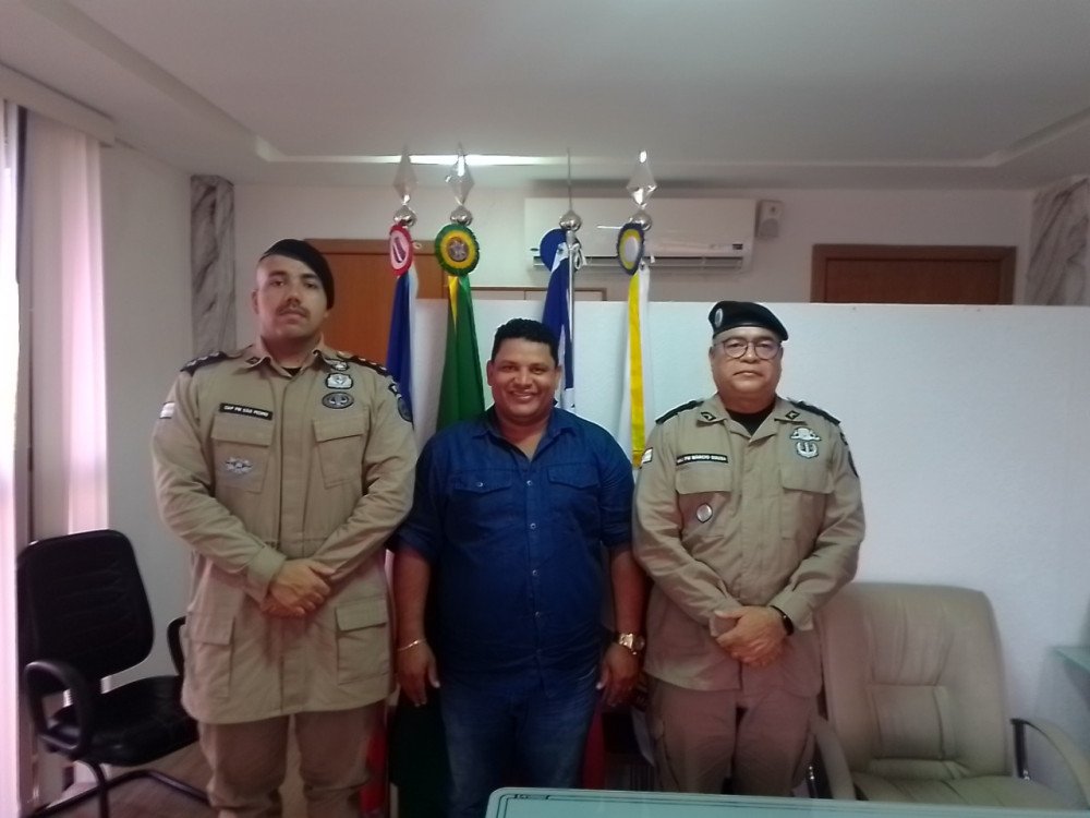 Candeias: Comando da 10ª CIPM visita chefe do Poder Legislativo