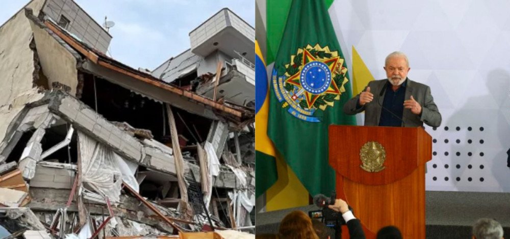 Lula se solidariza com vítimas do terremoto que atingiu Turquia e Síria