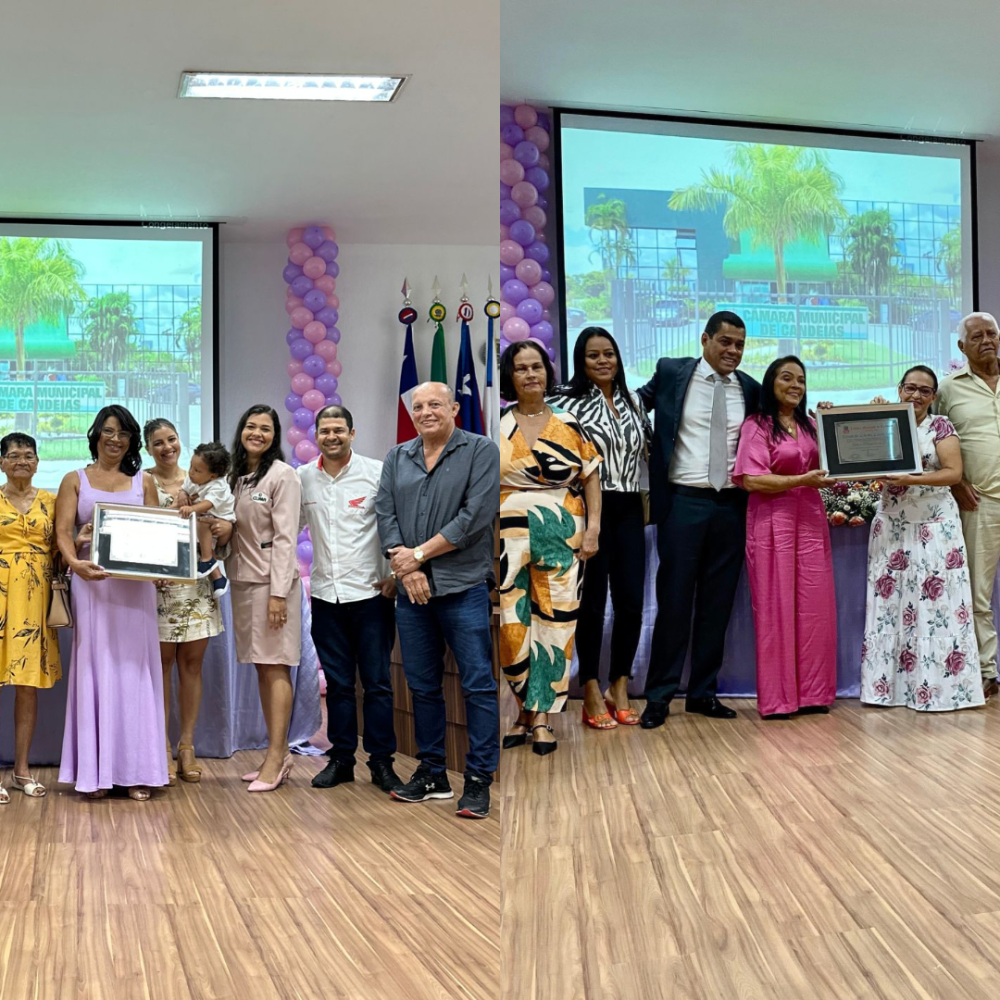 Candeias: Tânia Batista e Tonha Magalhães recebem títulos de cidadã candeiense