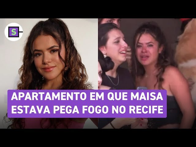 Apartamento em que Maisa estava pega fogo no Recife