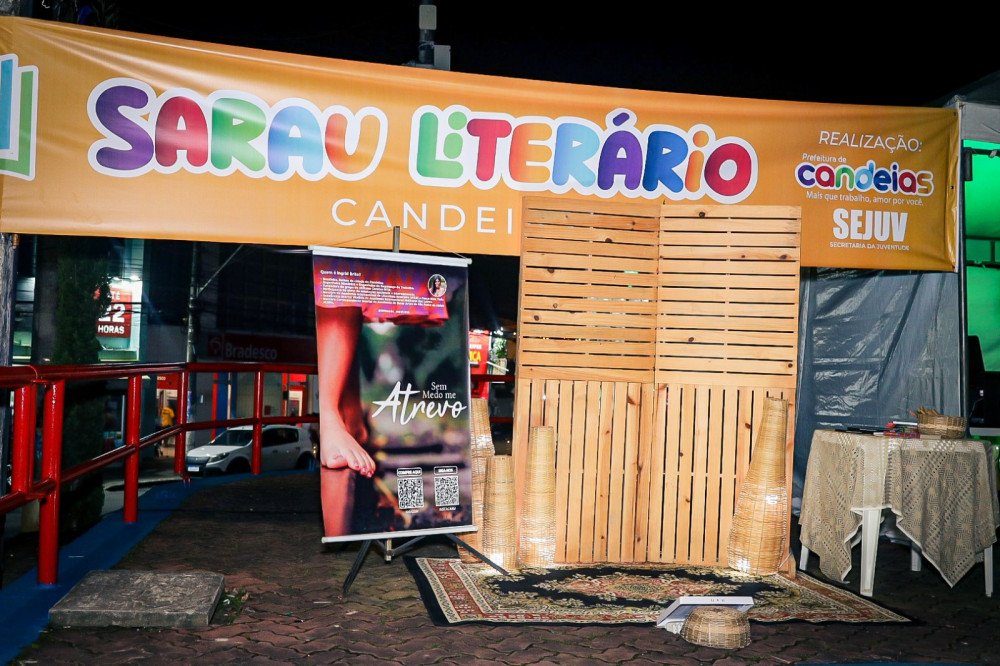 Candeias Sarau Literário tem homenagem à escritora, atração musical e recital de poemas