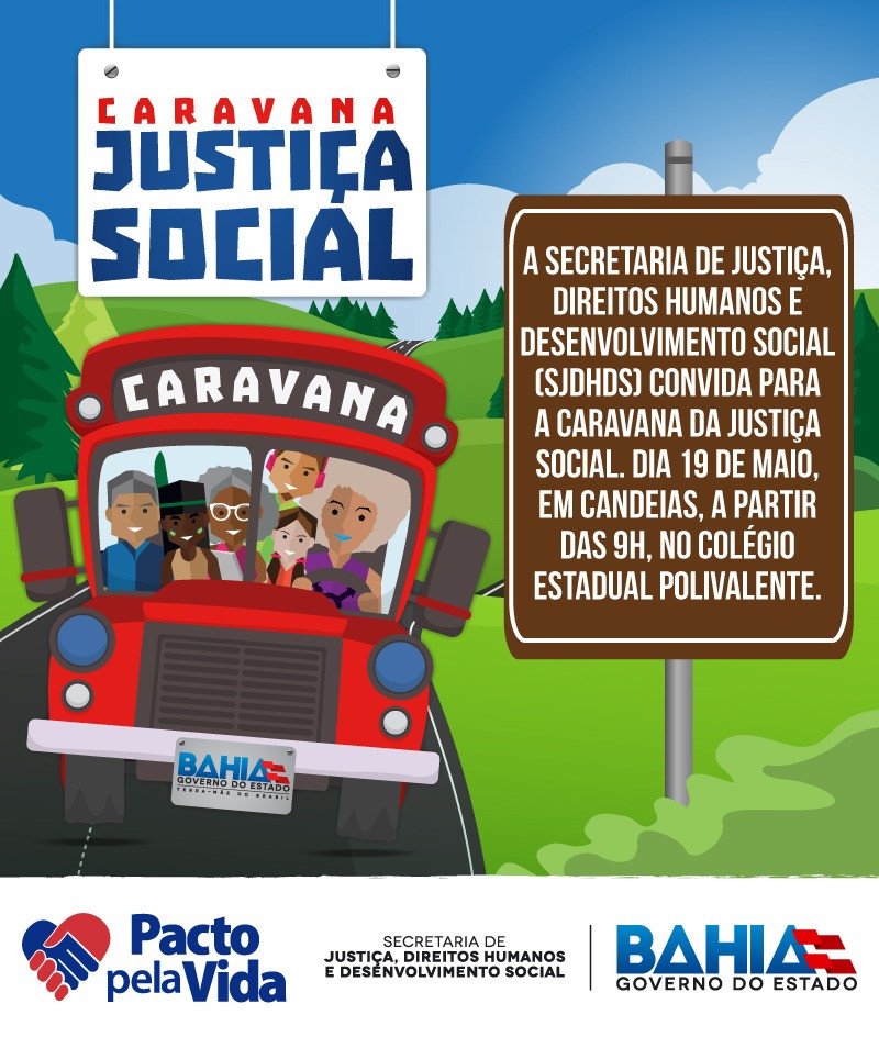 Candeias recebe Caravana da Justiça Social nesta sexta (19)