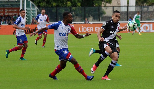 Com sono Bahia perde para o Vasco no Rio: 2x1
