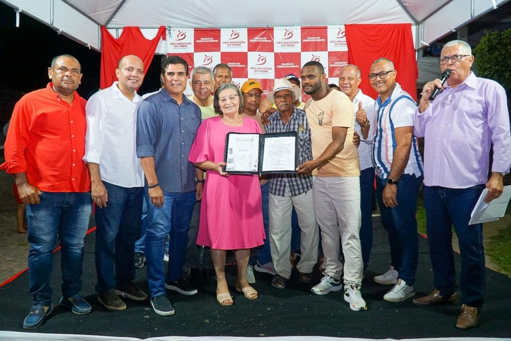 São Sebastião do Passé: Prefeitura assina ordem de serviço para reforma de praça na IV Etapa da Urbis