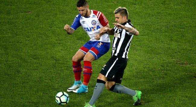 volante vacila e Bahia perde para Botafogo por 1 x 0