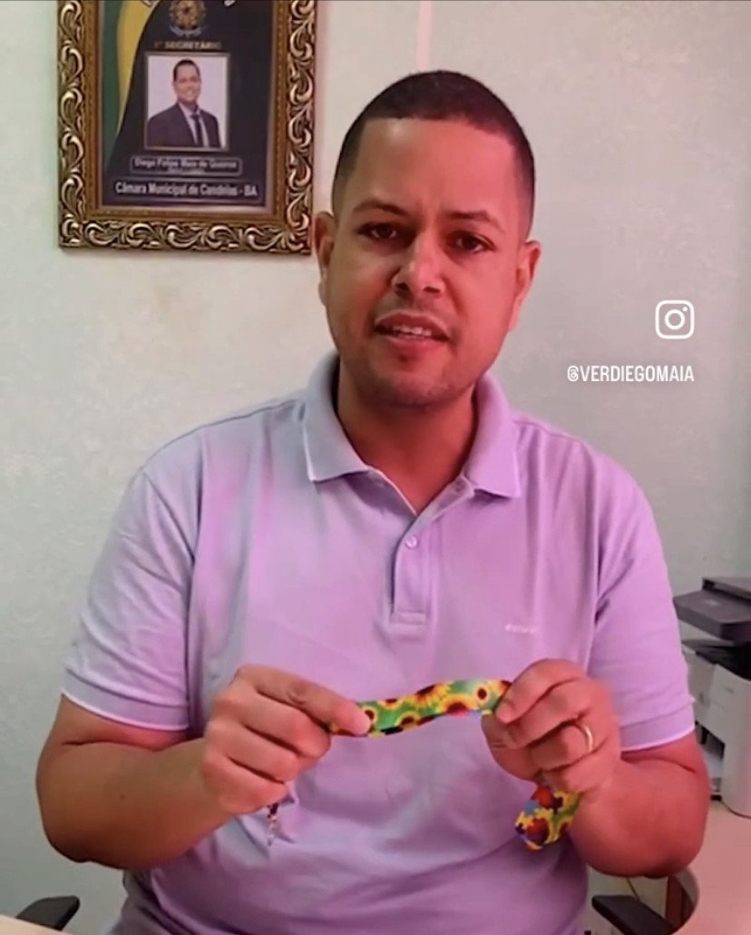 Por mais inclusão: Vereador Diego Maia doará fitas de identificação para portadores de deficiências ocultas de Candeias