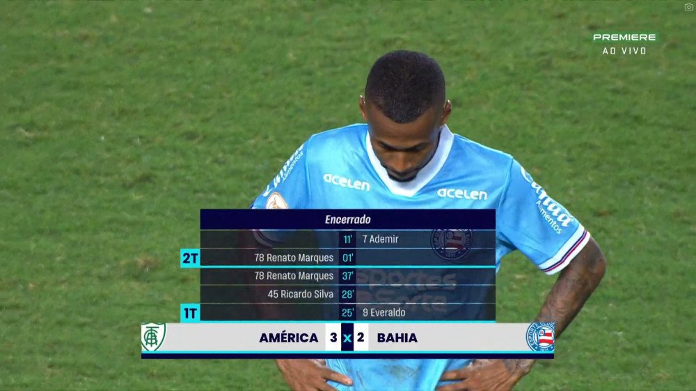 Fim de jogo no Independência, América 3x2 Bahia. O Rebaixamento é inevitável