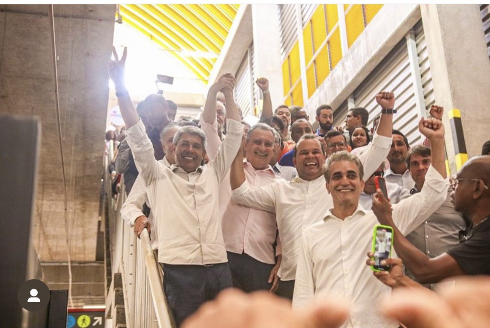 SALVADOR: RUI, JERÔNIMO E GERALDO ENTREGAM ESTAÇÃO ÁGUAS CLARAS DO METRÔ