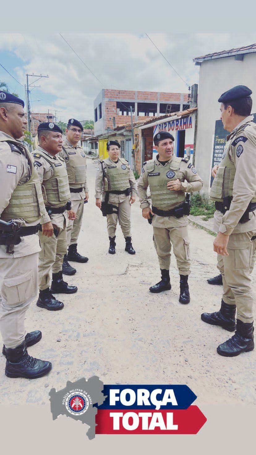 RMS: 10ª CIPM realiza Operação Força Total em São Sebastião do Passé
