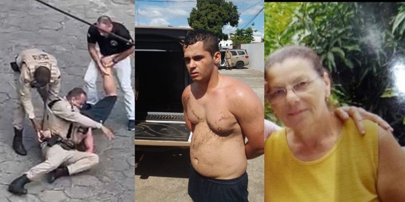 Homem flagrado atacando policiais é suspeito de matar a mãe antes de surto na BA
