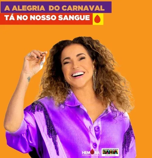Hemoba lança campanha 'A alegria do Carnaval tá no nosso sangue' para mobilizar doadores